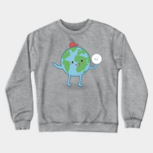 Earth and Moon Crewneck Sweatshirt